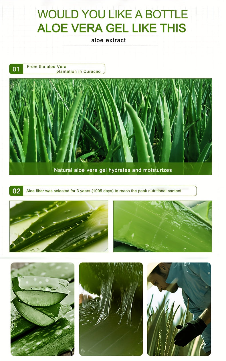 Żel Aloe Vera 300g - Naturalny Nawilżający Żel do Twarzy i Ciała