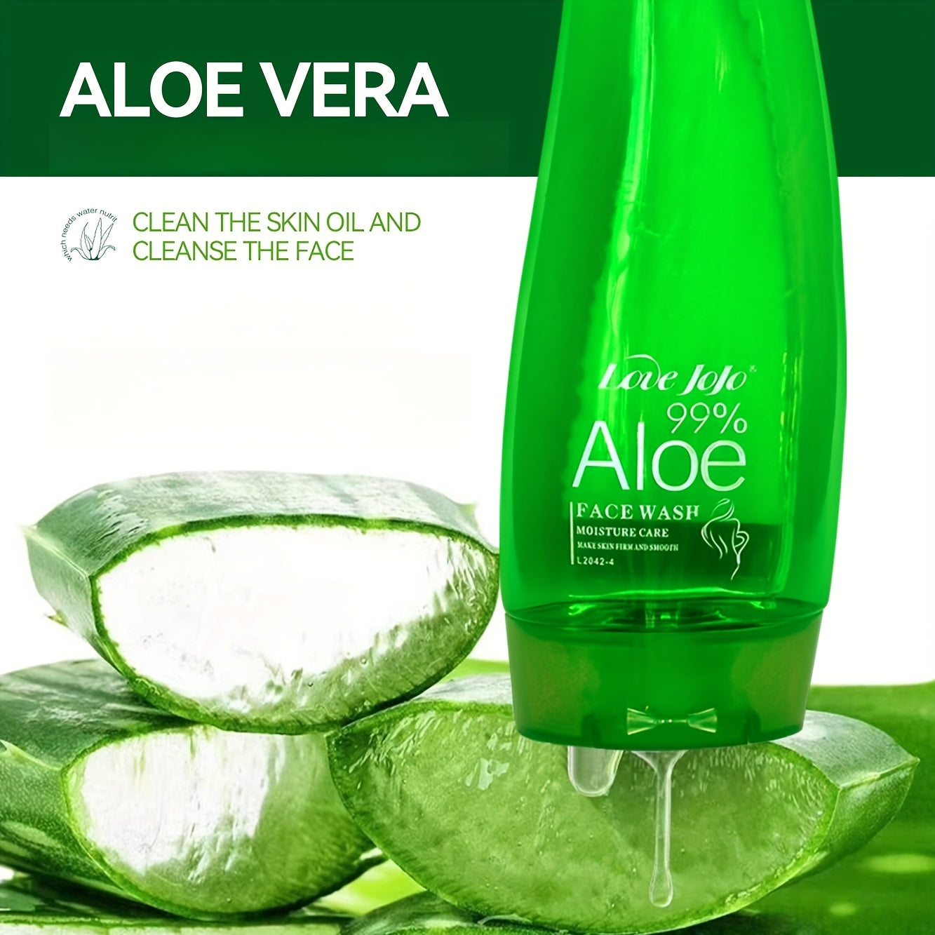 Płyn do Mycia Twarzy z Aloe Vera 200ml - Delikatna Pianka Oczyszczająca