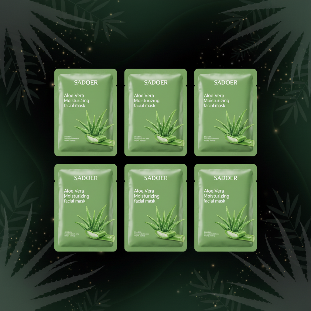 6 Maseczek SADOER Aloe Vera
