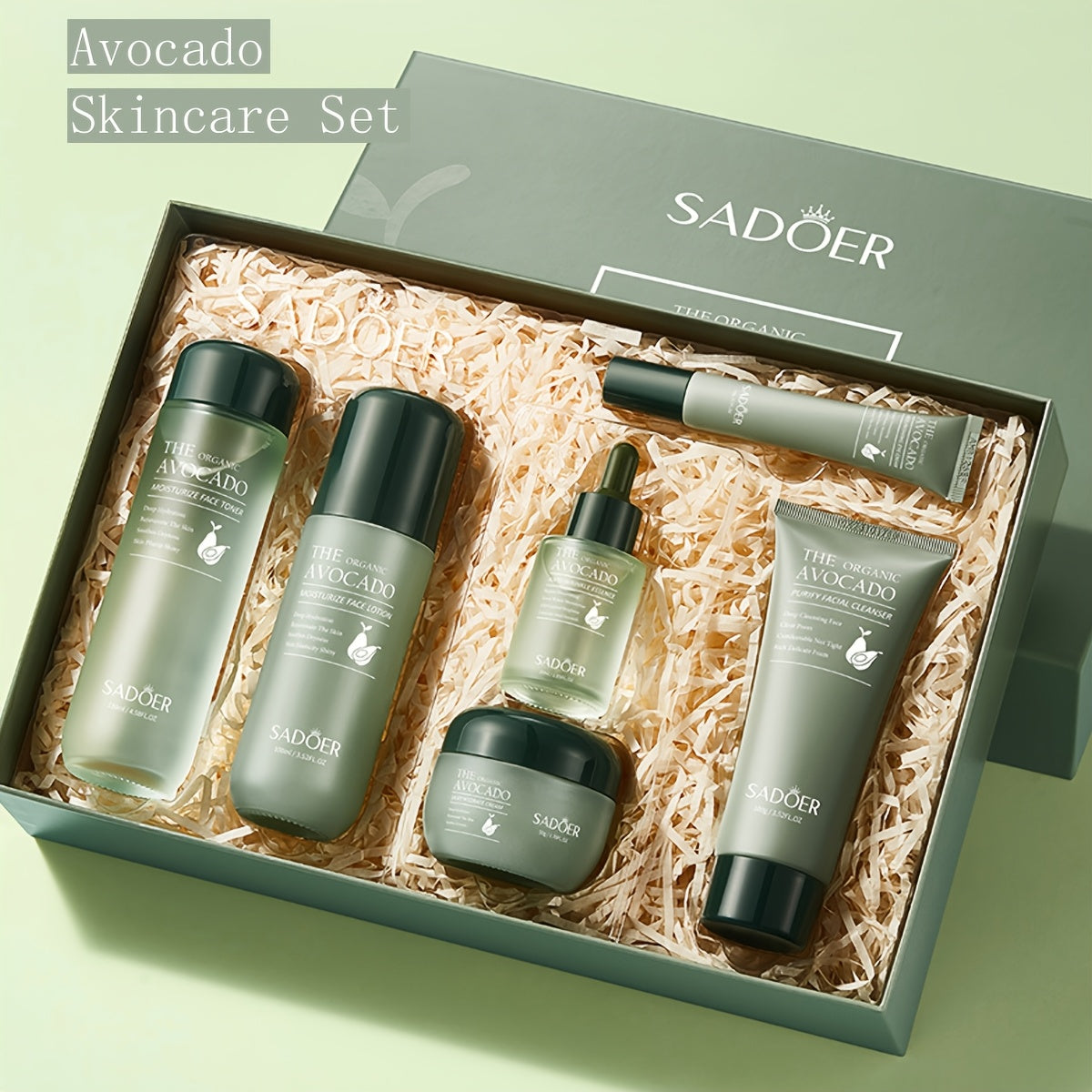 Zestaw Kosmetyków z Awokado 4 szt. - Luksusowy Prezent Pielęgnacyjny