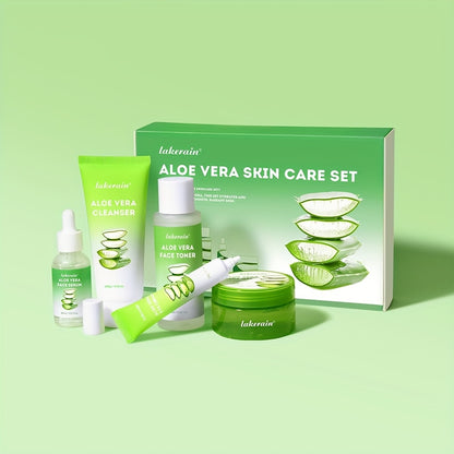 Zestaw Kosmetyków Lakerain Aloe Vera 7 szt. - Kompletna Pielęgnacja Twarzy