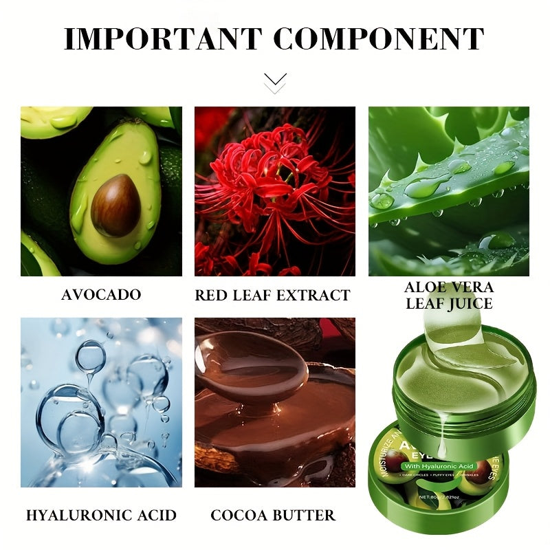 Płatki Pod Oczy z Aloe Vera i Kwasem Hialuronowym 60 szt. - Nawilżające Maski