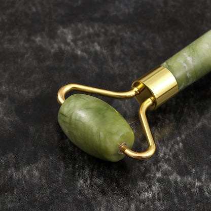 Zestaw Jade Roller i Gua Sha - Naturalny Masażer do Twarzy z Jadeitu